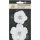 Kwiatki materiałowe Prima Marketing Plume White 2szt, 8cm